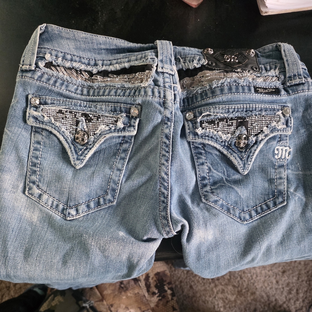 Miss Me Light Blue Embellished Women's Jeans